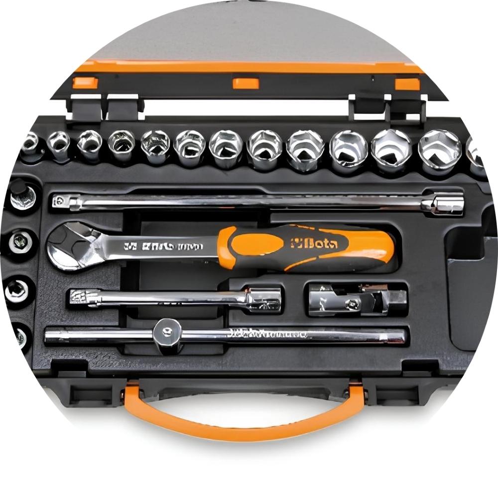 Jogo de Soquetes Sextavados com Catraca e Acessórios em Estojo Metálico 910B/C29 Beta - 4