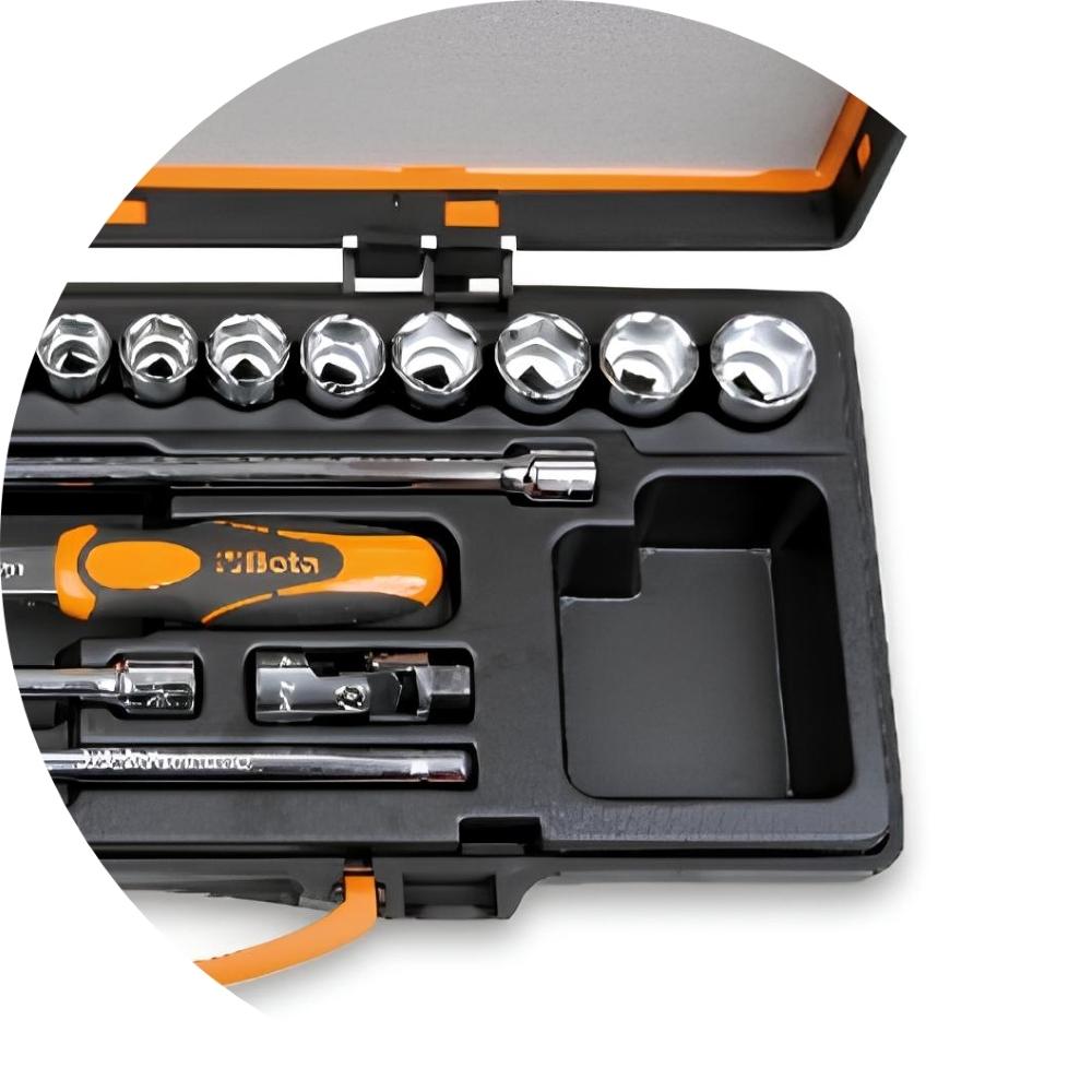 Jogo de Soquetes Sextavados com Catraca e Acessórios em Estojo Metálico 910B/C29 Beta - 5