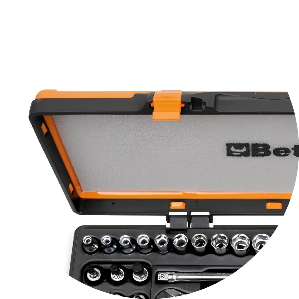 Jogo de Soquetes Sextavados com Catraca e Acessórios em Estojo Metálico 910B/C29 Beta - 6