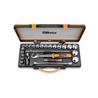 Jogo de Soquetes Sextavados 1/2'' com Catraca Acessórios em Estojo Metálico 920A/C20Q - 1