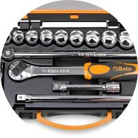 Jogo de Soquetes Sextavados 1/2'' com Catraca Acessórios em Estojo Metálico 920A/C20Q - 2