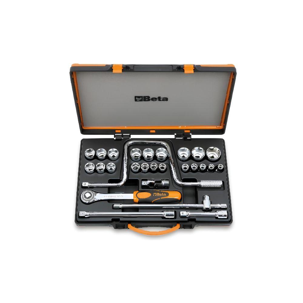 Jogo de Soquetes Estriados 1/2'' com Acessórios Catraca Chave Manivela 920B/C21 Beta - 2