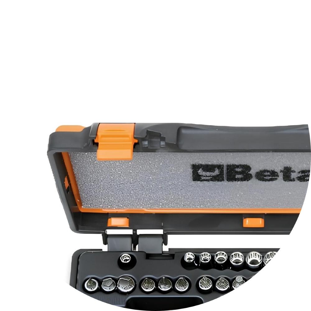 Jogo de Soquetes Estriados 28 Peças com Catraca e Acessórios 1/4'' 900MB/C28 Beta - 4