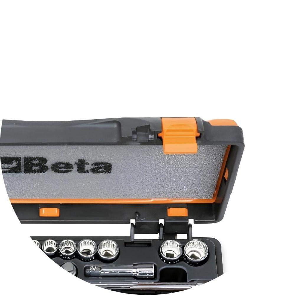 Jogo de Soquetes Estriados 28 Peças com Catraca e Acessórios 1/4'' 900MB/C28 Beta - 5