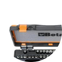 Jogo de Soquetes Estriados 28 Peças com Catraca e Acessórios 1/4'' 900MB/C28 Beta