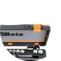 Jogo de Soquetes Estriados 28 Peças com Catraca e Acessórios 1/4'' 900MB/C28 Beta - 5