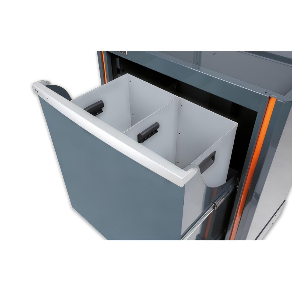 Módulo Fixo Lixeira de Resíduos com 2 Compartimento Removíveis C55SC Beta - 2