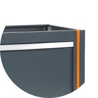 Módulo Fixo Lixeira de Resíduos com 2 Compartimento Removíveis C55SC Beta - 5