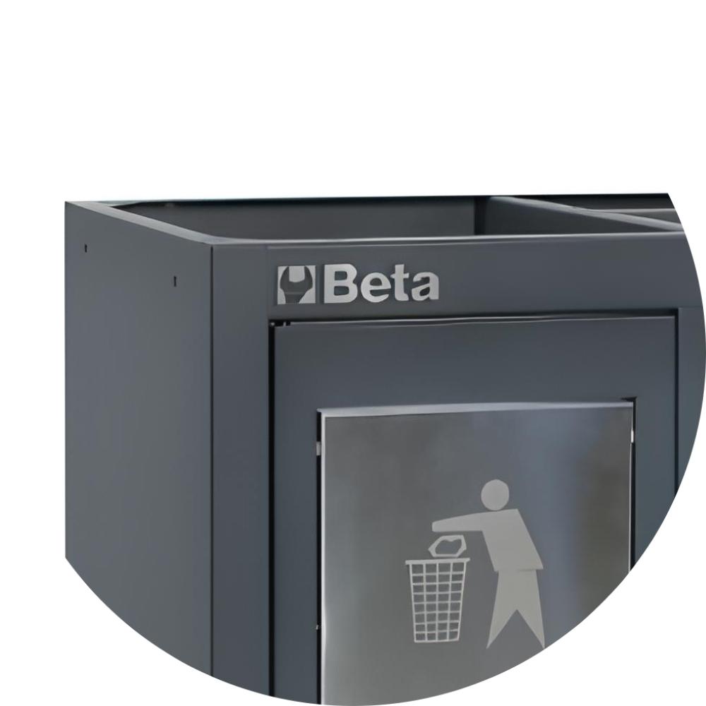 Módulo de Serviço Fixo 7 Gavetas Fechadura Central Pés Ajustáveis e Lixeira Embutida C45PRO MS Beta - 5