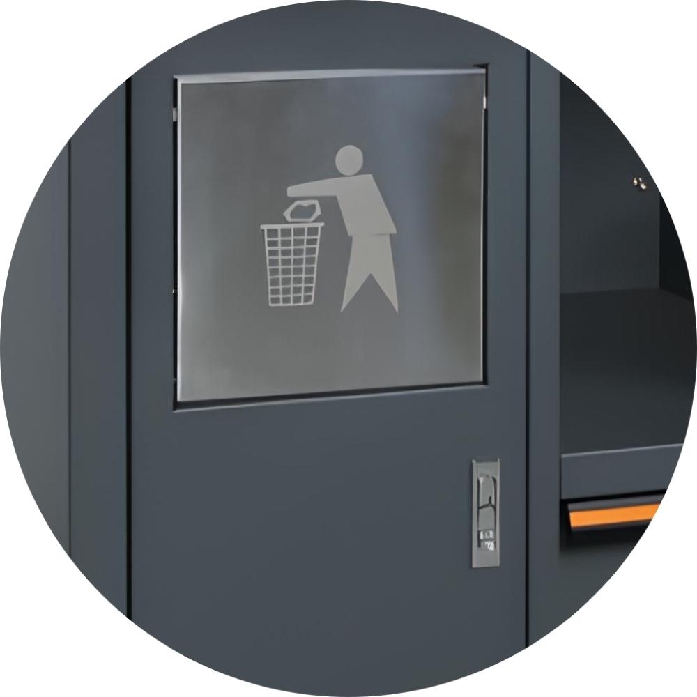 Módulo de Serviço Fixo 7 Gavetas Fechadura Central Pés Ajustáveis e Lixeira Embutida C45PRO MS Beta - 7