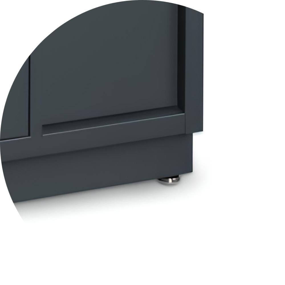 Módulo de Serviço Fixo 7 Gavetas Fechadura Central Pés Ajustáveis e Lixeira Embutida C45PRO MS Beta - 8