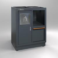 Módulo de Serviço Fixo 7 Gavetas Fechadura Central Pés Ajustáveis e Lixeira Embutida C45PRO MS Beta