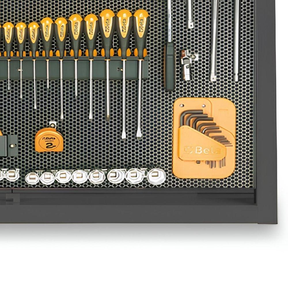 Painel de Ferramentas para Oficina Cinza com Persiana com Trava 1,36 Metros C58P-G Beta - 3