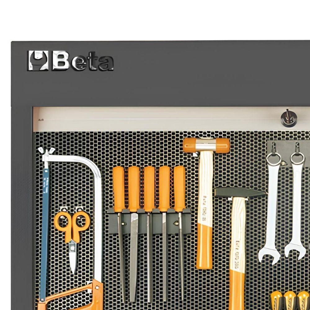 Painel de Ferramentas para Oficina Cinza com Persiana com Trava 1,36 Metros C58P-G Beta - 5