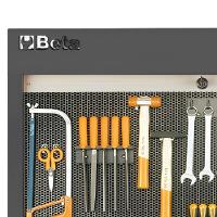 Painel de Ferramentas para Oficina Cinza com Persiana com Trava 1,36 Metros C58P-G Beta - 5