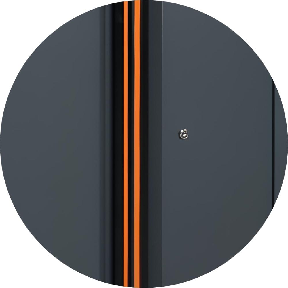 Móvel Modular Fixo 2 Portas com Fechadura Prateleira Interna Ajustável Pés Reguláveis C45PRO MA Beta - 4