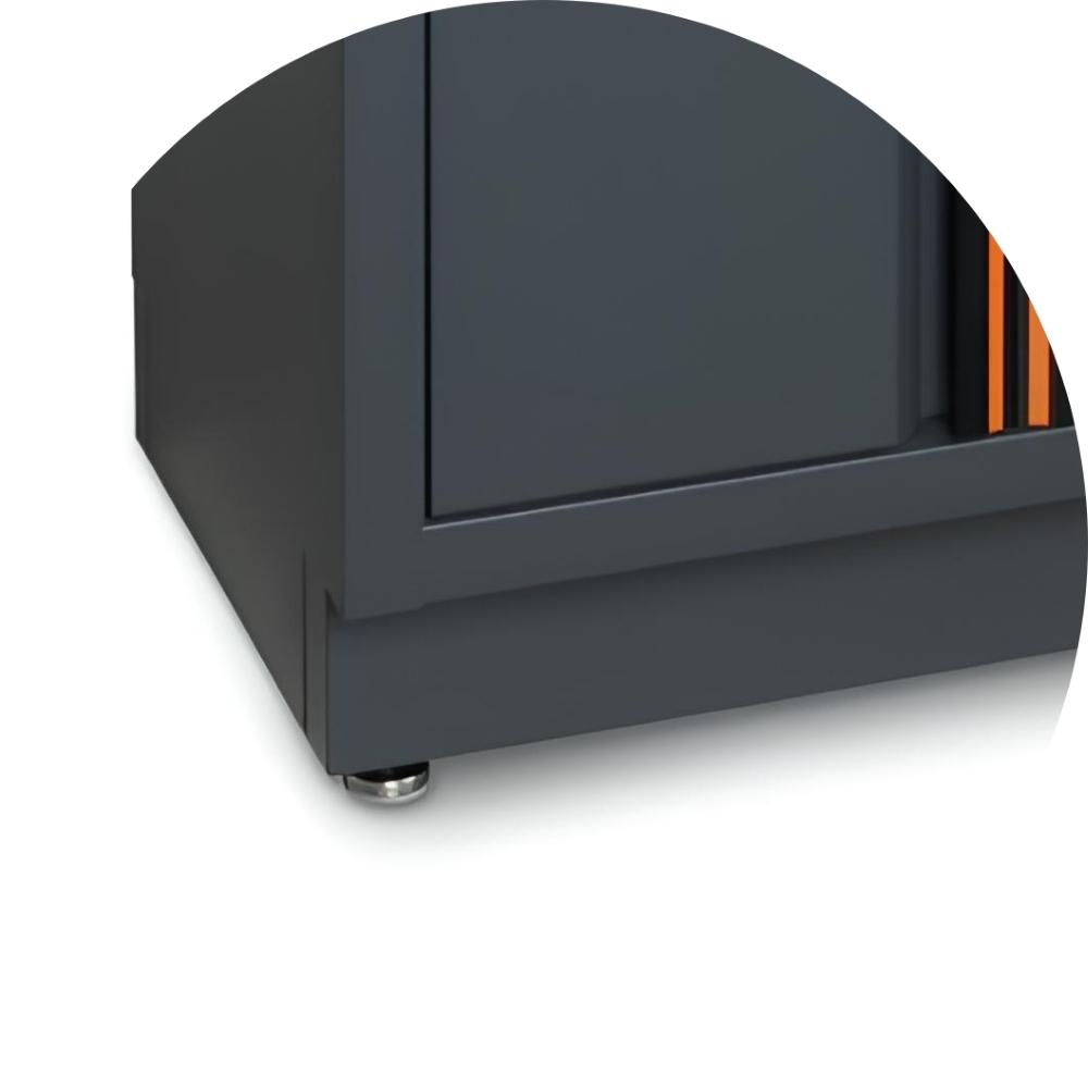 Móvel Modular Fixo 2 Portas com Fechadura Prateleira Interna Ajustável Pés Reguláveis C45PRO MA Beta - 7