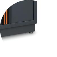 Móvel Modular Fixo 2 Portas com Fechadura Prateleira Interna Ajustável Pés Reguláveis C45PRO MA Beta - 6