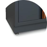 Móvel Modular Fixo 2 Portas com Fechadura Prateleira Interna Ajustável Pés Reguláveis C45PRO MA Beta - 7