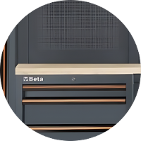 Tampo em Madeira p Bancada Trabalho 2,04m C45PW/3-2,0MT Beta - 3