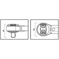 Torquímetro de Estalo Sem Graduação 3/8'' Torque 20 a 100 Nm Catraca Reversível 668RGC/10 Beta - 3