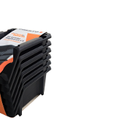 Kit 6 Gavetas Empilhaveis N3 Preto Presto - 3