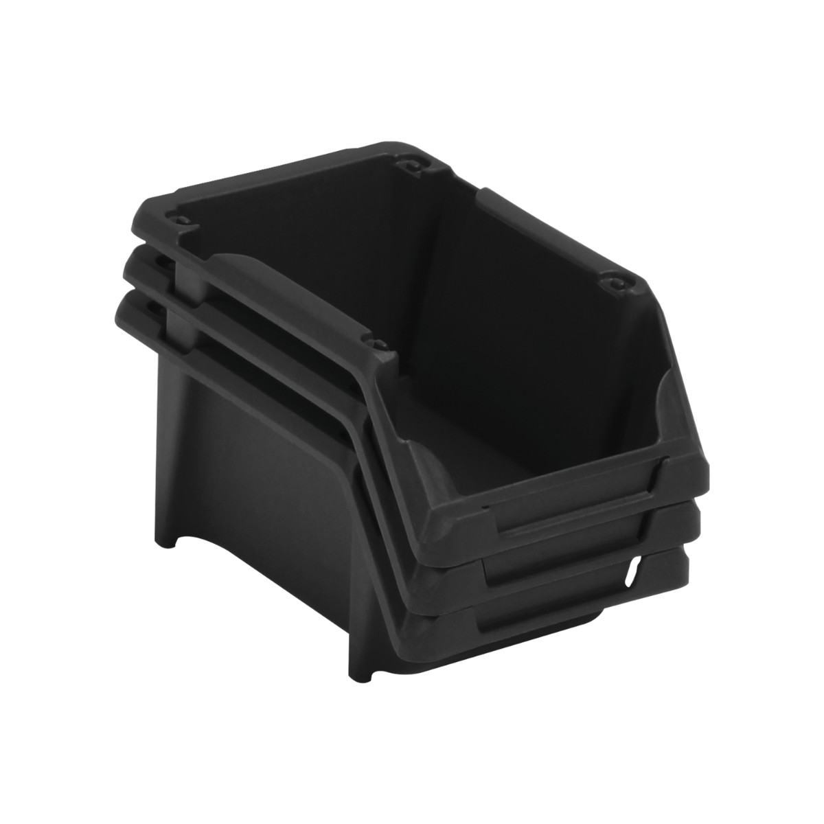 Gavetas Plástica Prática N3 Preto Empilhável Presto - 2