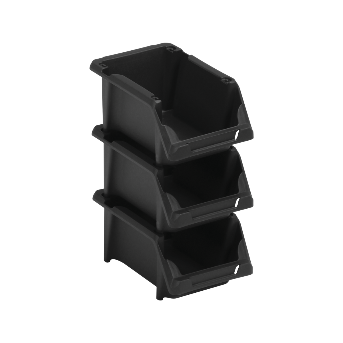 Gavetas Plástica Prática N3 Preto Empilhável Presto - 4