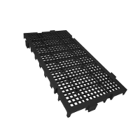 Piso Modular Preto em Plástico 25x50x2,6 Presto - 1