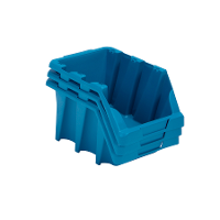 Gaveta Plástica Prática N7 Azul Empilhável Presto - 2