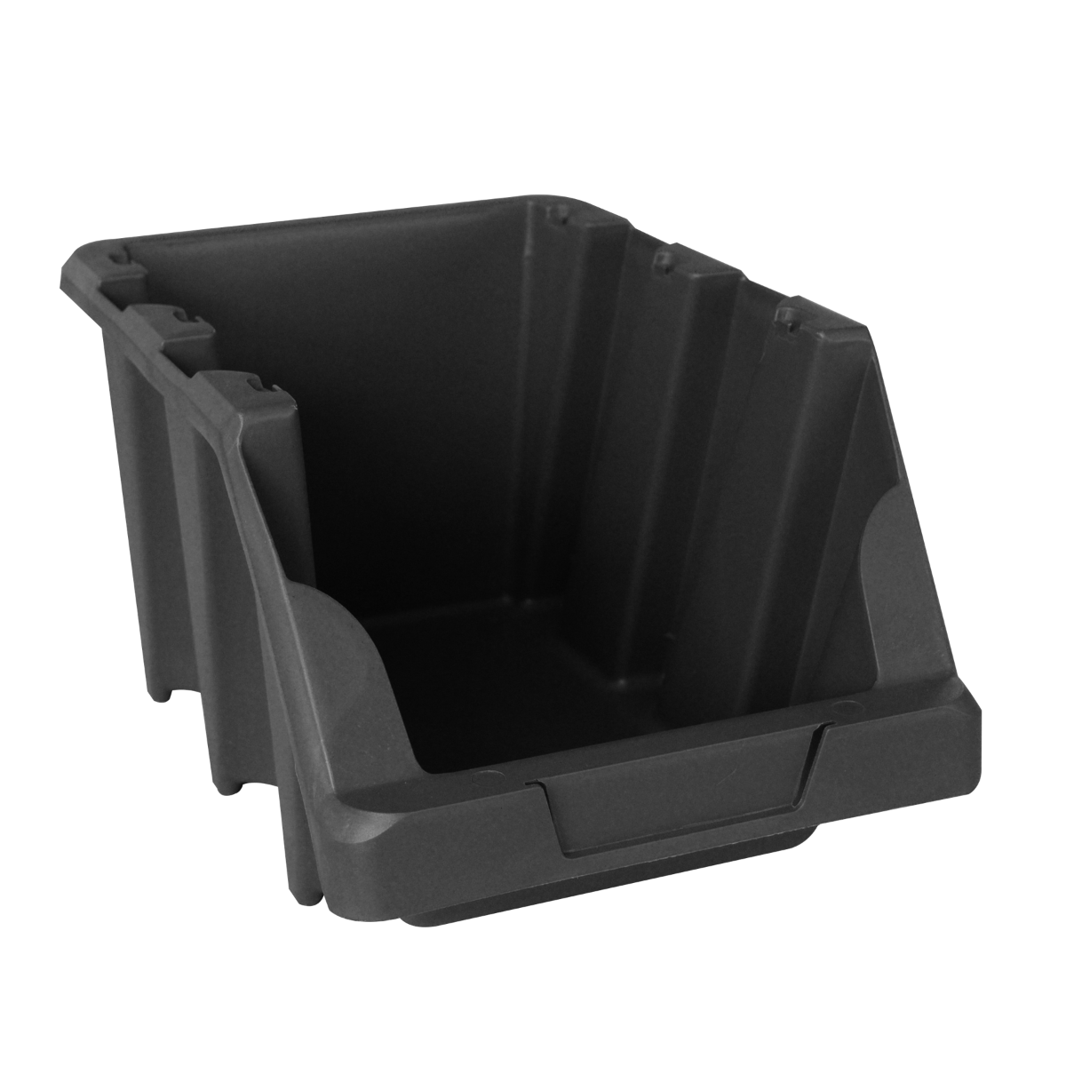 Gaveta Plástica Prática N7 Preto Empilhável 6x2 Presto - 1