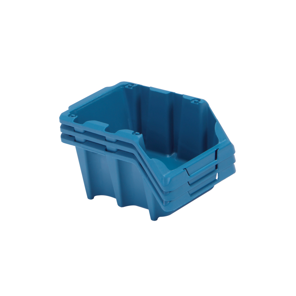 Gaveta Plástica Prática N5 Azul Empilhável Presto - 2