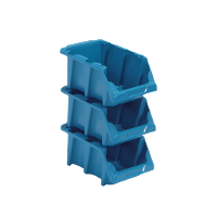 Gaveta Plástica Prática N5 Azul Empilhável Presto - 3