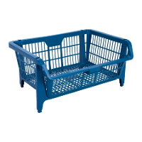 Cesto Expositor Medio Empilhável Azul Presto - 3