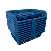 Cesto Expositor Medio Empilhável Azul Presto