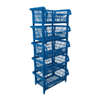 Cesto Expositor Medio Empilhável Azul Presto - 5