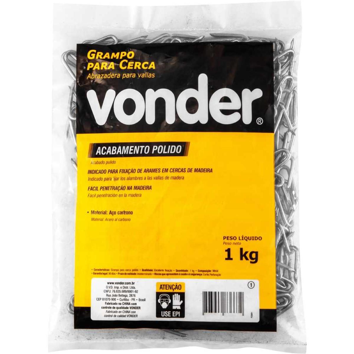 Grampo Para Cerca 1X9 Polido Vonder - 4