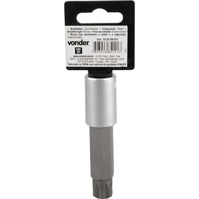 Soquete Multidentado Encaixe 1/2'' 16mm Longo CRV Vonder