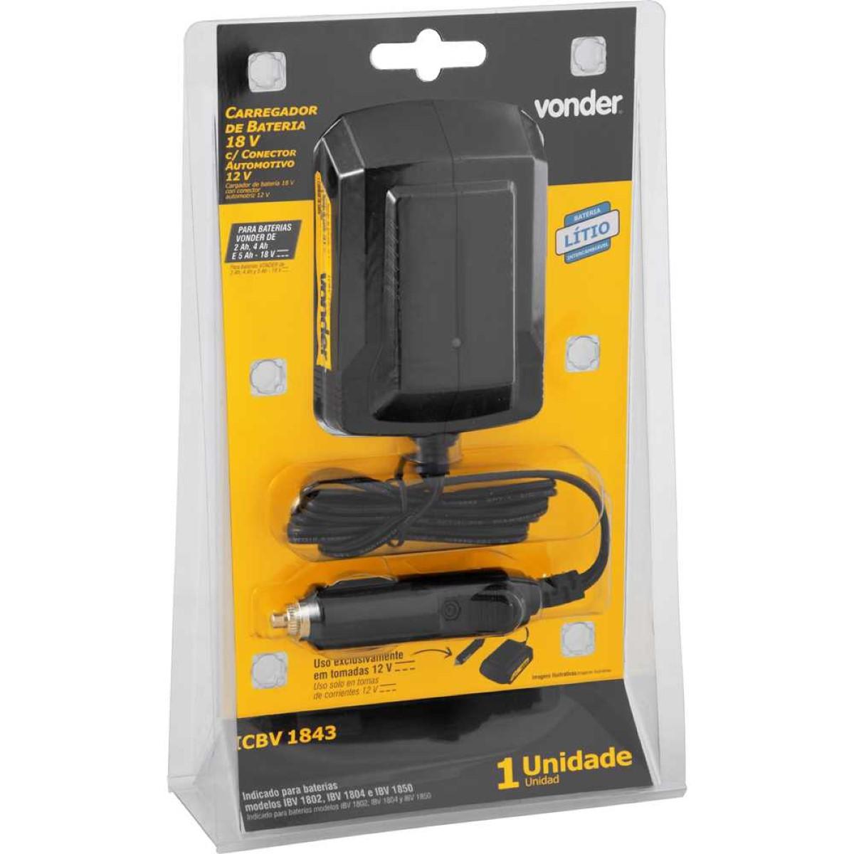Carregador De Bateria 12V/18V Para Auto ICBC1843 Vonder - 5