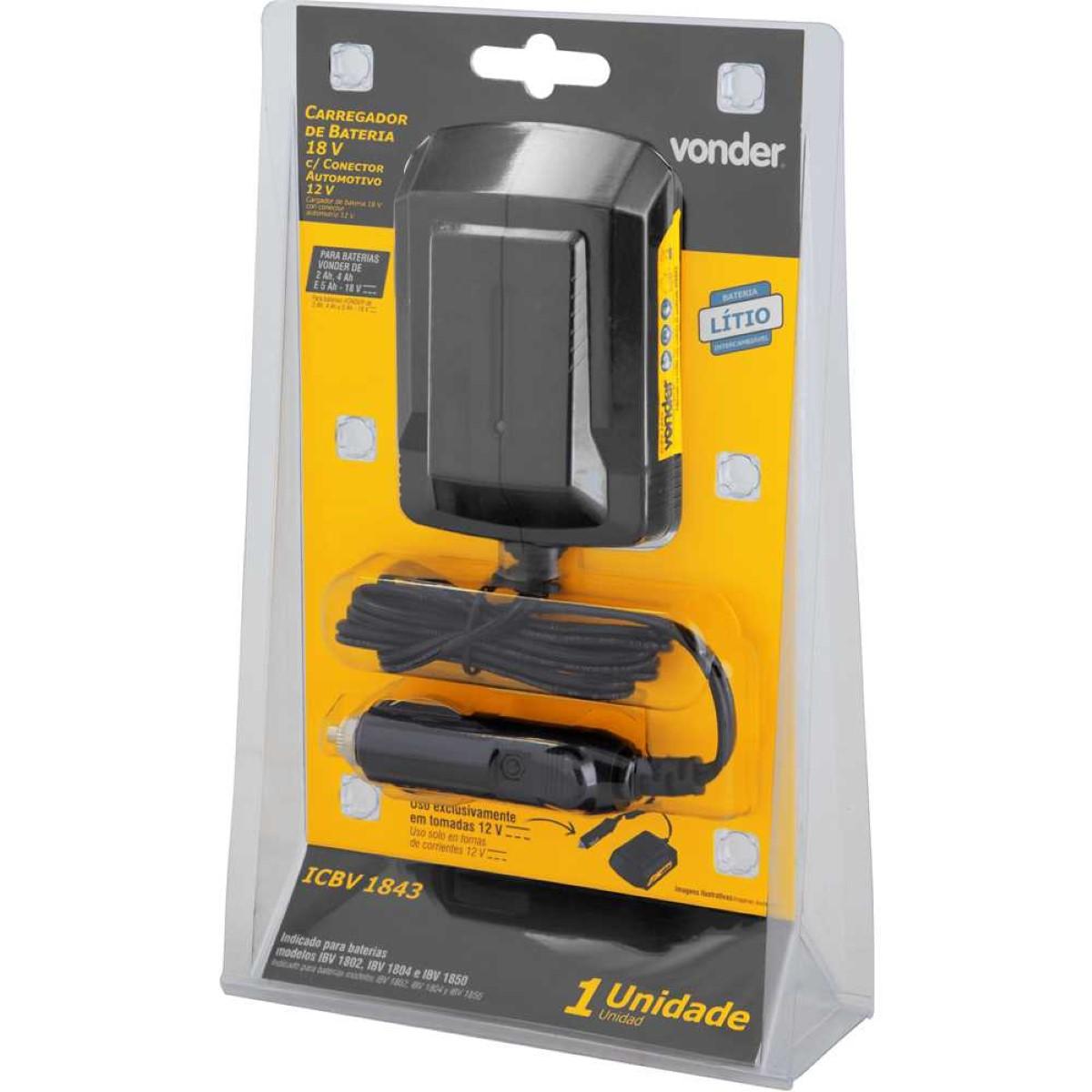 Carregador De Bateria 12V/18V Para Auto ICBC1843 Vonder - 6