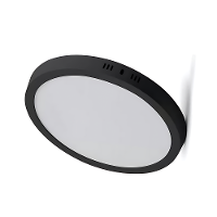 Painel Led Eco Redondo Preto 100-240V 24W 6500K Black+Decker - 3