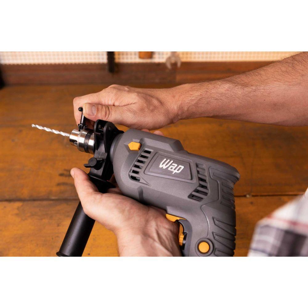 Parafusadeira e Furadeira de Impacto WF 700K10 Mandril de 3/8" Potência de 700W com 11 Acessórios 127V - 7