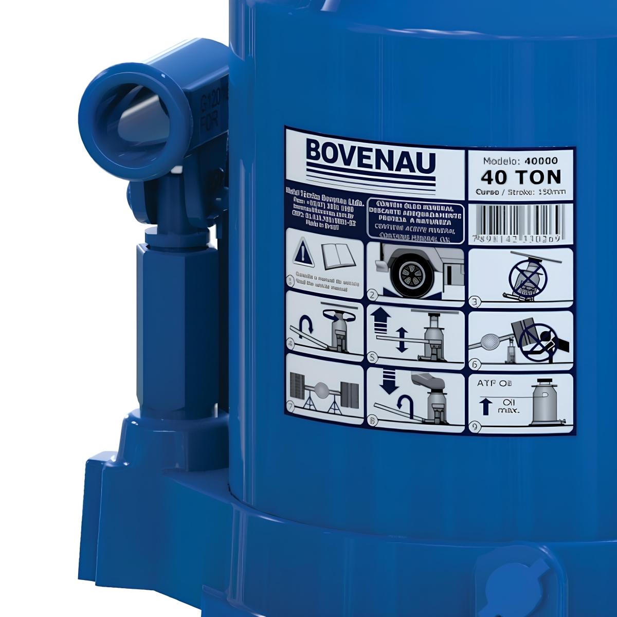 Macaco Garrafa 40 T Hidráulico MT40 Bovenau - 5