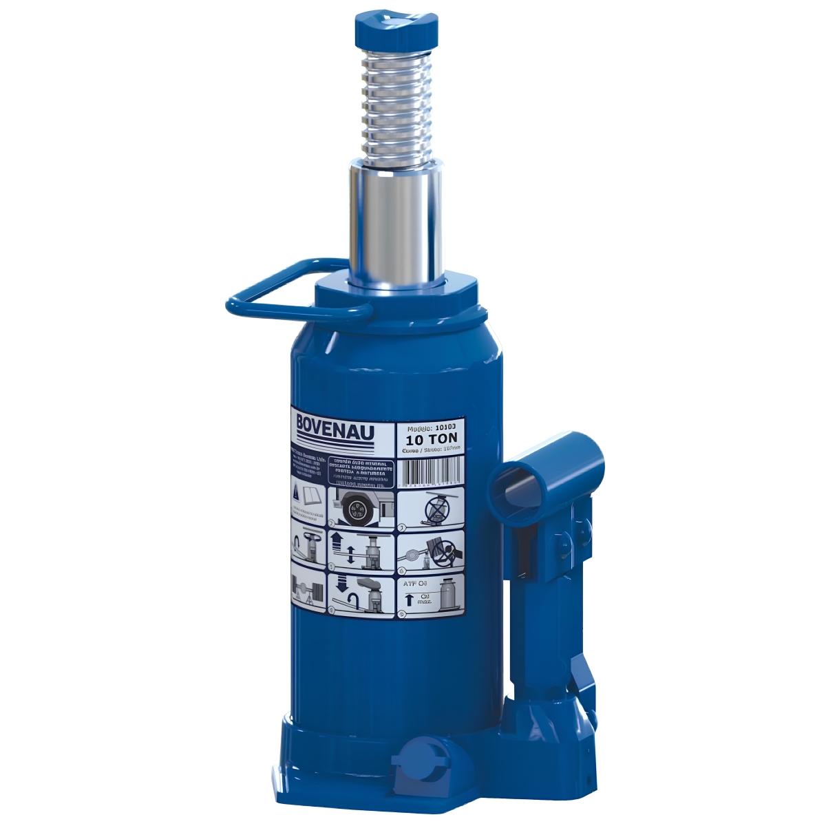 Macaco Garrafa 10 T Hidráulico MT10V Bovenau - 1