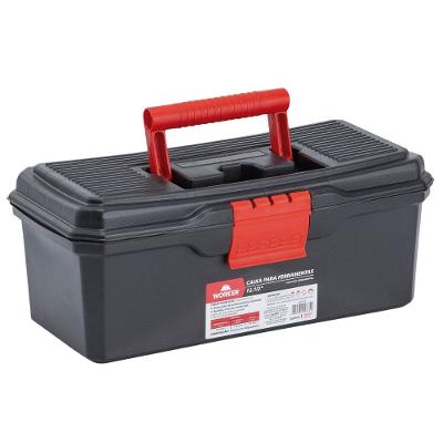 Caixa Plástica Para Ferramentas 12,5'' Com Bandeja Worker