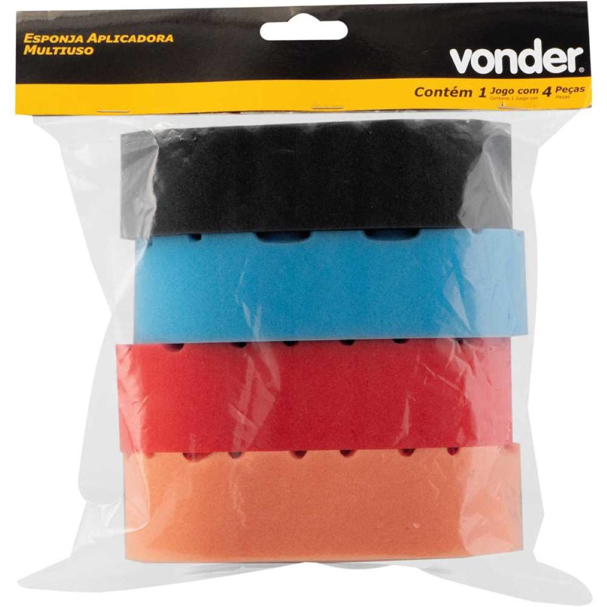 Jogo Esponja Aplicadora Multiuso Com 4 Peças Vonder - 3
