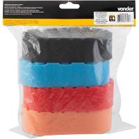 Jogo Esponja Aplicadora Multiuso Com 4 Peças Vonder