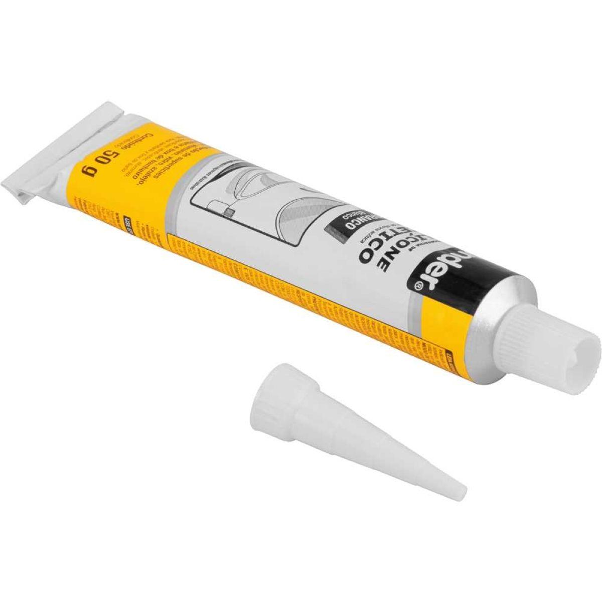 Borracha Silicone Branco 50G Acético Tubete Vonder - 4