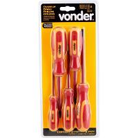 Jogo Chave Fenda/Phillips Isolada 1000V 5pçs LEC60900 Vonder - 6