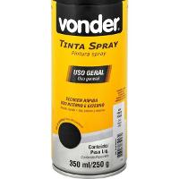 Tinta Spray Acrílica Preto Fosco 350ML/250G Vonder - 3